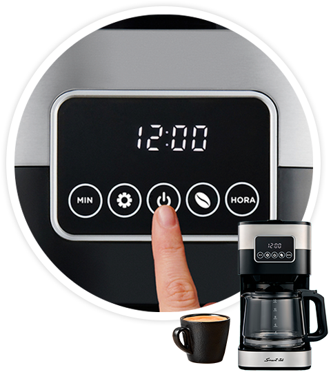 Cafetera Electrica Digital Smart-tek Cm320 Filtro Removible - $ 45.600,41